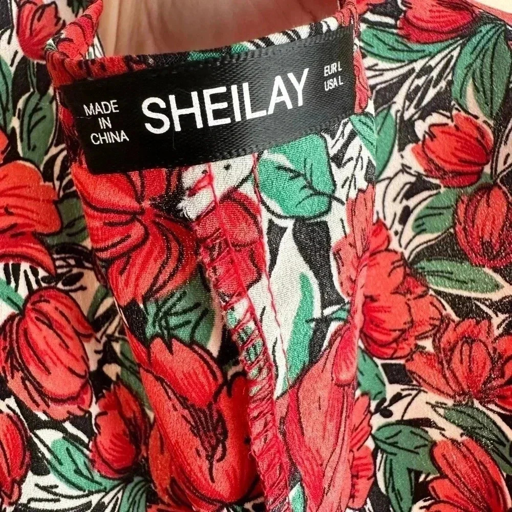 Sheilay size large floral dress - Picture 5 of 5